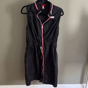 Hunter Black Dress with Red Trim